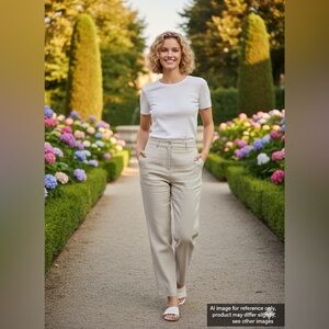 Michael Kors Beige Linen Pants